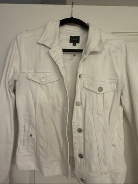 Liverpool White Denim Trucker Jacket sz Small